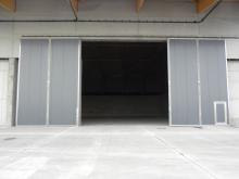 grandes portes isolées 120mm cadre inox industrie